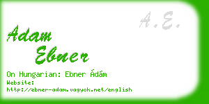 adam ebner business card